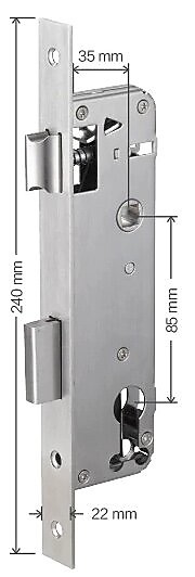 Распашная мортиза 35Х85